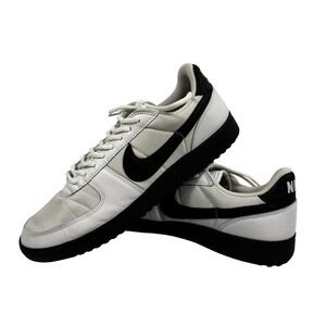 Nike Cortez White Black Leather Nylon Sneakers Men's US 9 Classic Retro